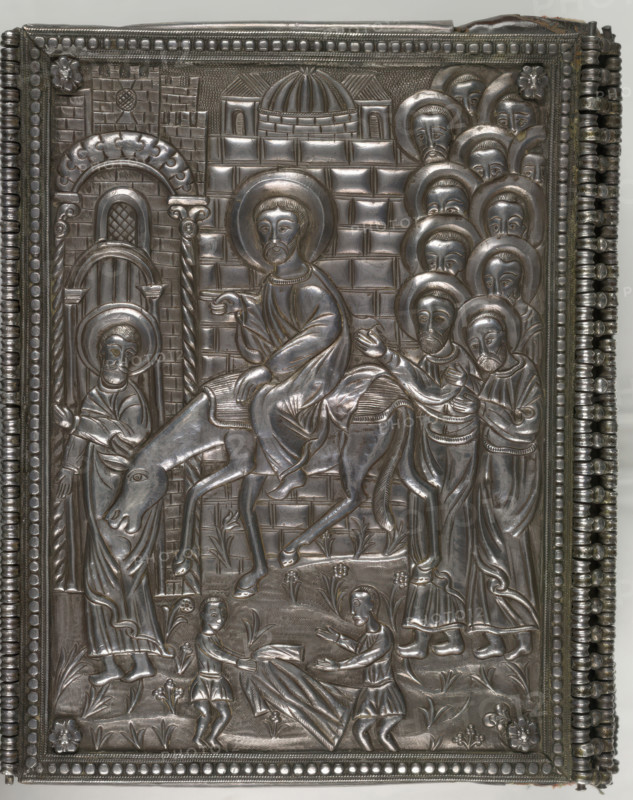 Silver manuscript cover of The Four Gospels, 1755-1756. Creator: Unknown.
