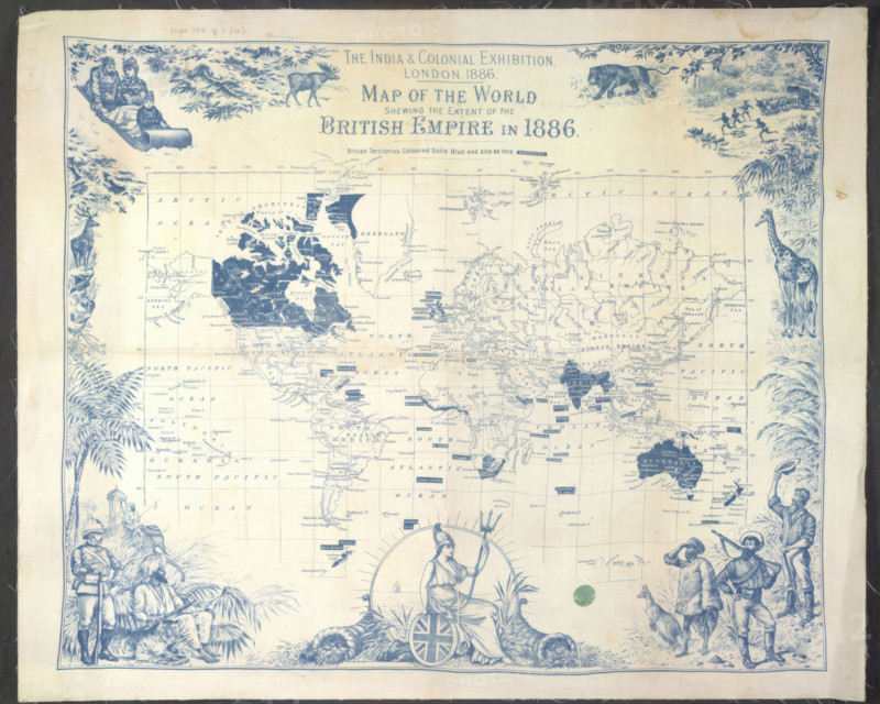 British Empire map, 1886.  Creator: Unknown.