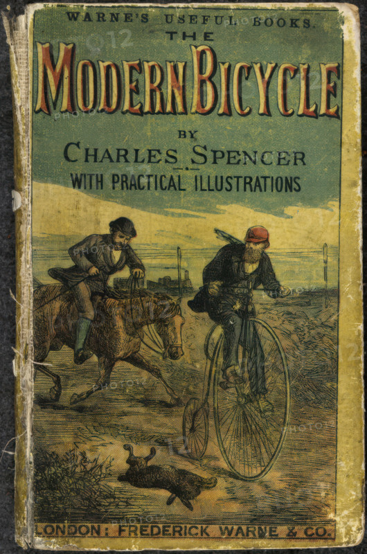 Front cover of 'The Modern Bicycle', 1877.  Creator: Unknown.