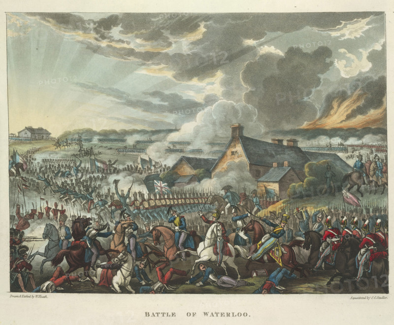 The Battle of Waterloo, June 18th 1815, (1819). Creator: William Heath.
