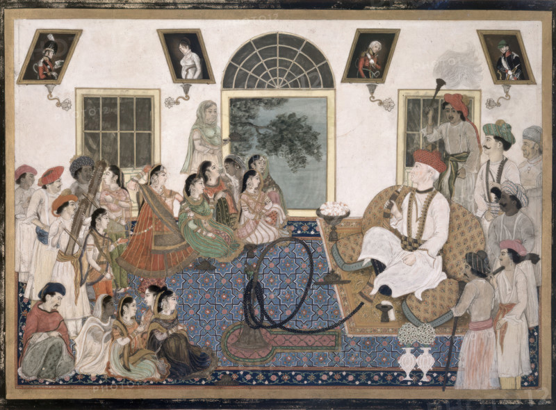 A European, probably Sir David Ochterlony (1758-1825), in Indian dress..., c1820. Creator: Anon.