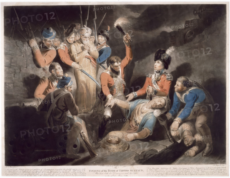 Finding of the Body of Tippoo Sultan..., 1799, (1800).  Creator: Samuel William Reynolds.