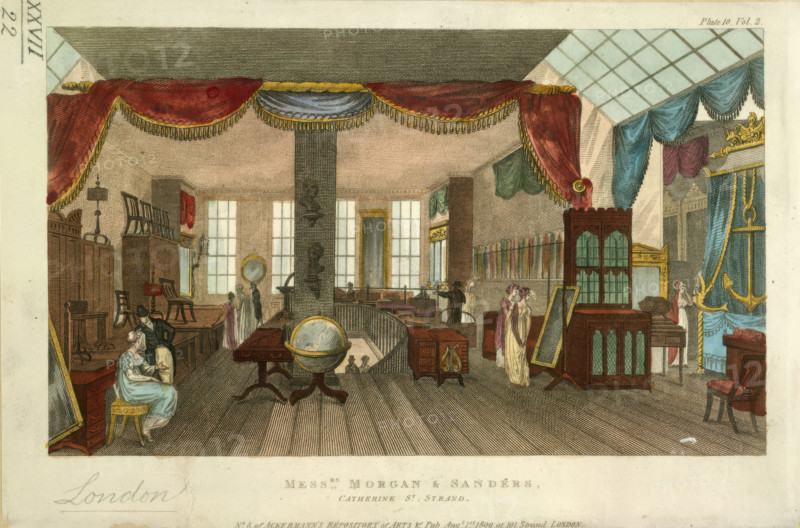 Messrs. Morgan and Sanders's, 1809.  Creator: Unknown.