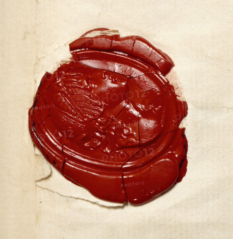 Seal from letter of Lord Nelson, 1801. Creator: Unknown.