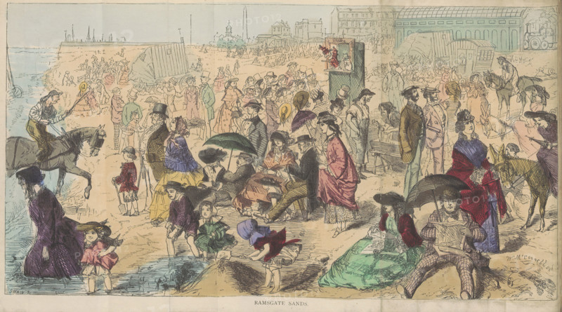 Ramsgate Sands, 1870. Creator: Joseph Swain.