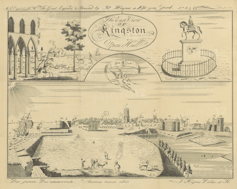 The East View of Kingston Upon Hull, 1735, (1869).  Creator: Inigo Haynes.