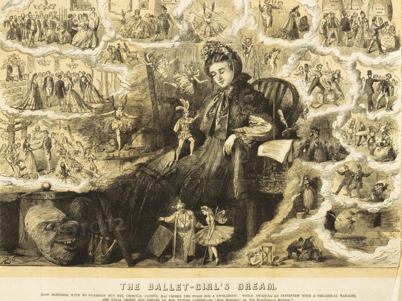 The Ballet-Girl's Dream, 1875.  Creator: Unknown.