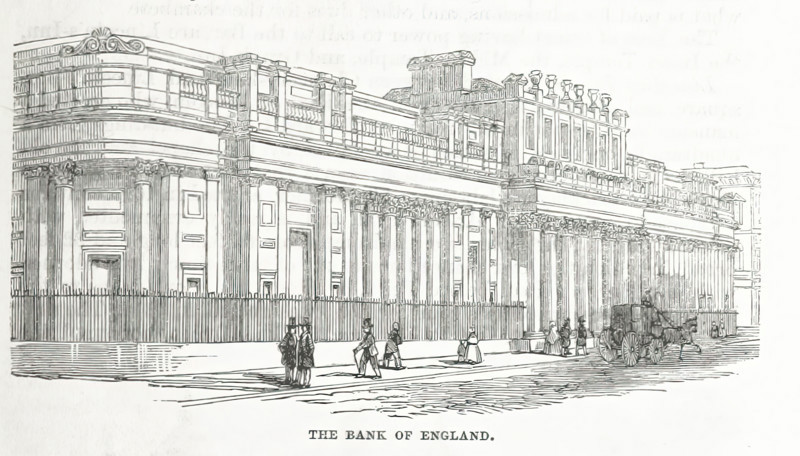 The Bank of England, 1853.  Creator: Unknown.