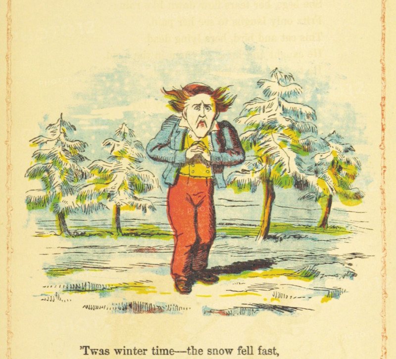 'Twas winter time - the snow fell fast, 1854.  Creator: Unknown.
