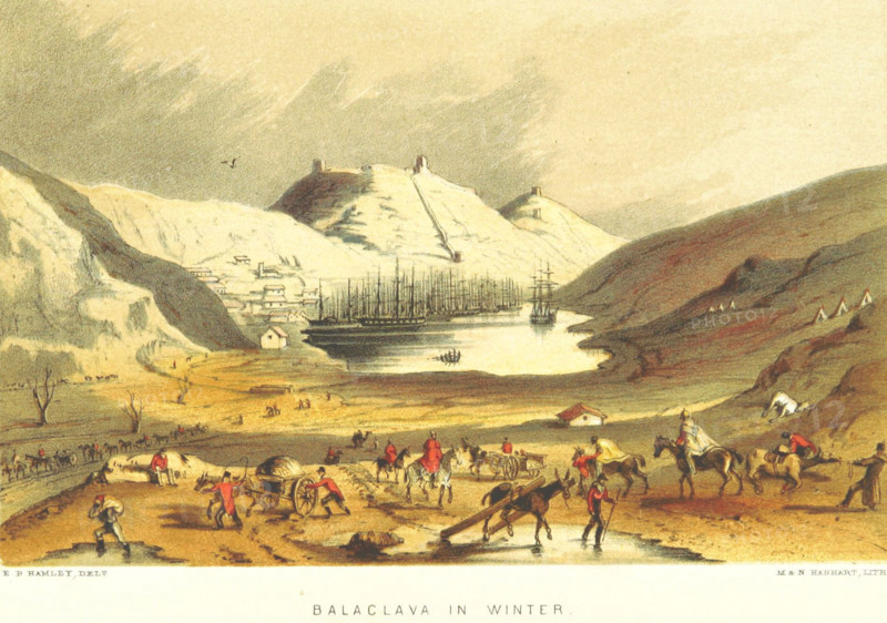 Balaclava in Winter, 1855.  Creator: M & N Hanhart.
