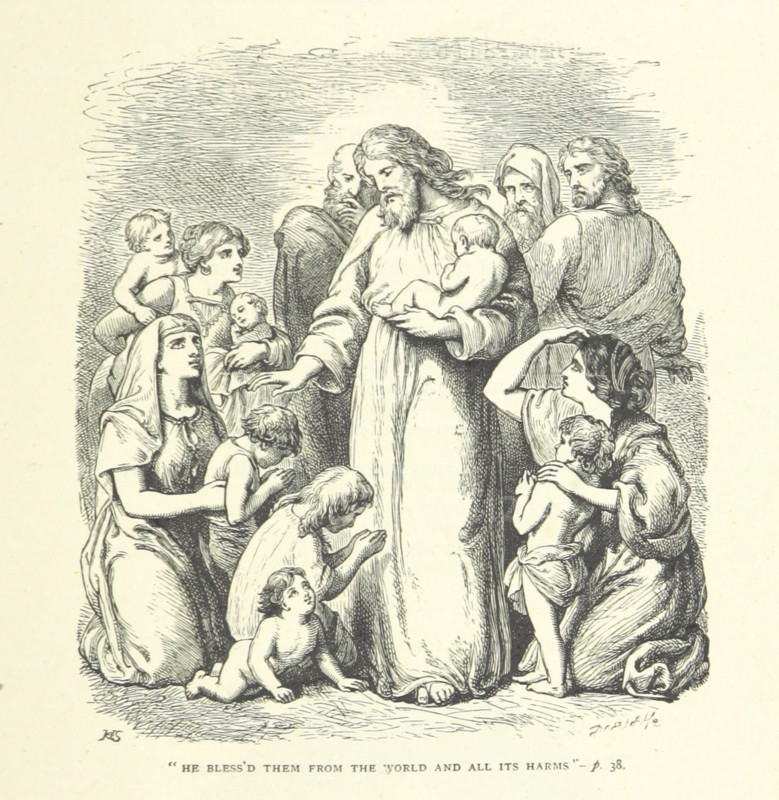 He bless'd them from the world and all its harms, 1880.  Creator: Unknown.