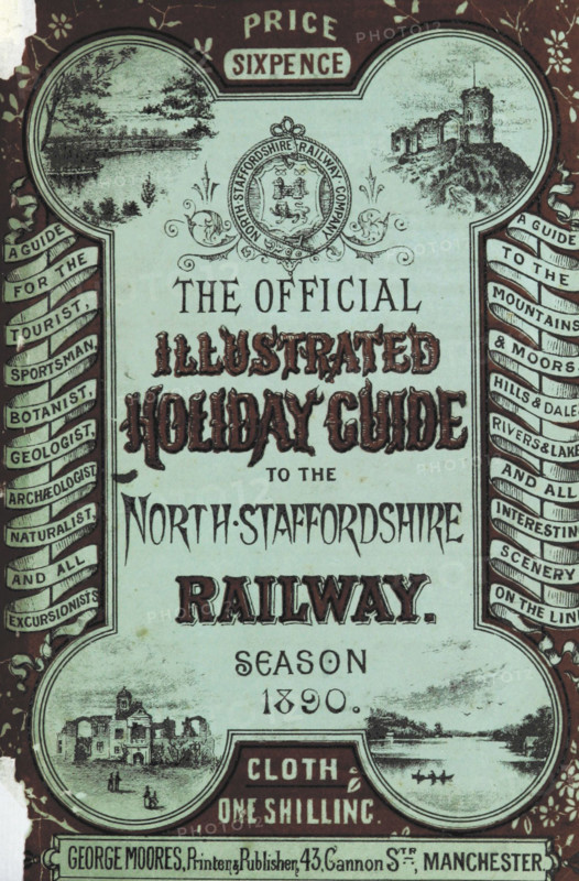 Title page, Guide to the North Staffordshire Railway, 1890. Creator: Unknown.