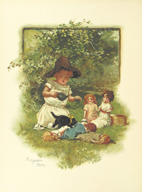 A Garden Party, 1889.  Creator: Unknown.