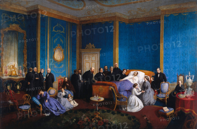 The last moments of HRH the Prince Consort, c16861. Creator: Le Port.