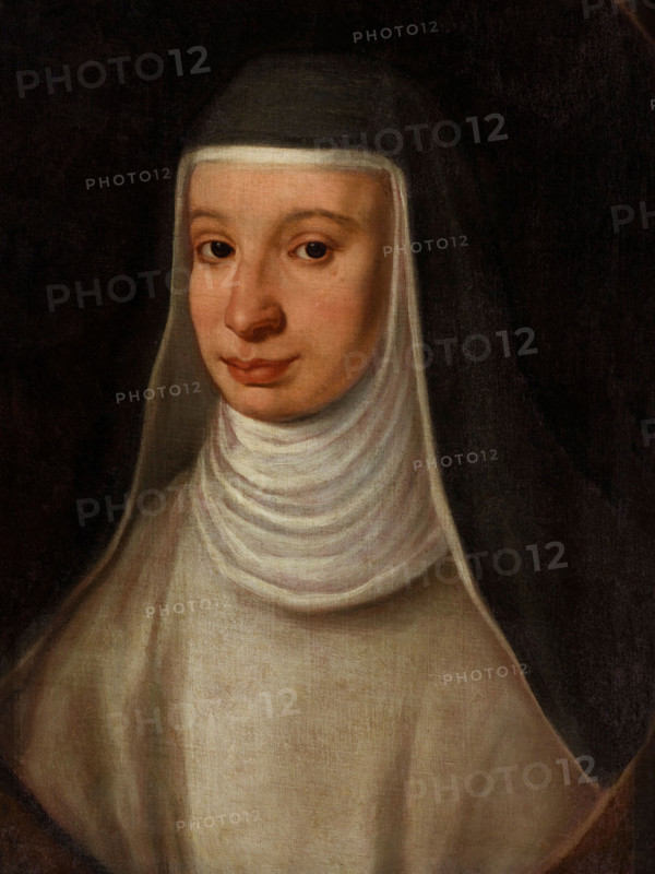 A nun, traditionally identified as Sister Maria Celeste, daughter of Galileo Galilei. Creator: Unknown.