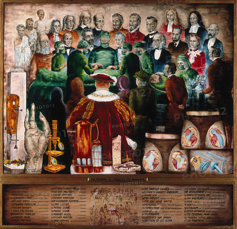 The incision: a tribute to research. Creator: Richard Bannister.