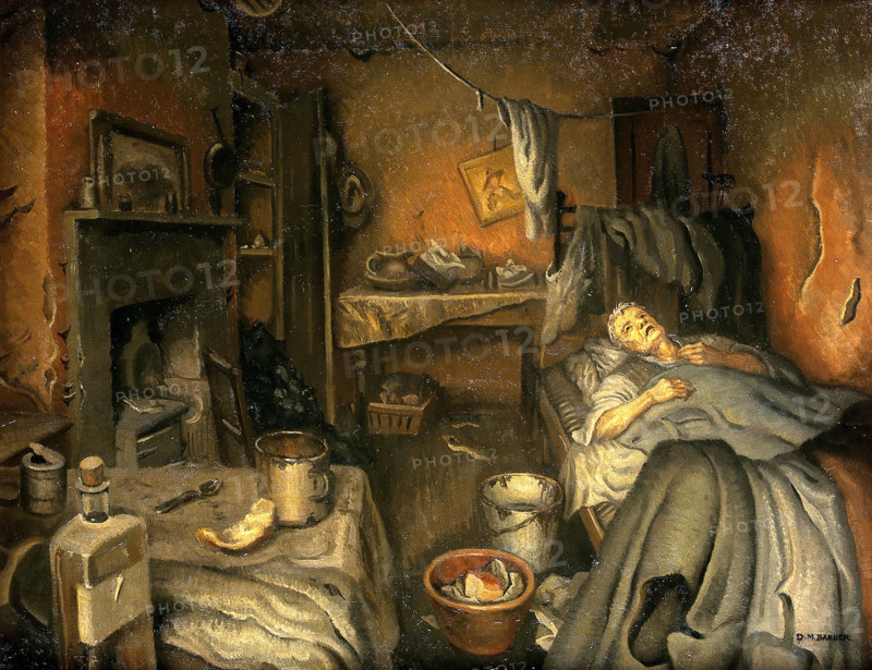 A patient at home, (1953?). Creator: Dorothy Mary Barber.