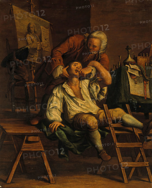 An itinerant operator extracting a tooth. Creator: Maggiotto, Francesco, 1750-1805 (After).