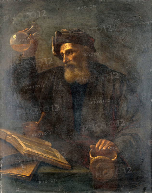 A physician examining a urine flask. Creator: Salomon Koninck.