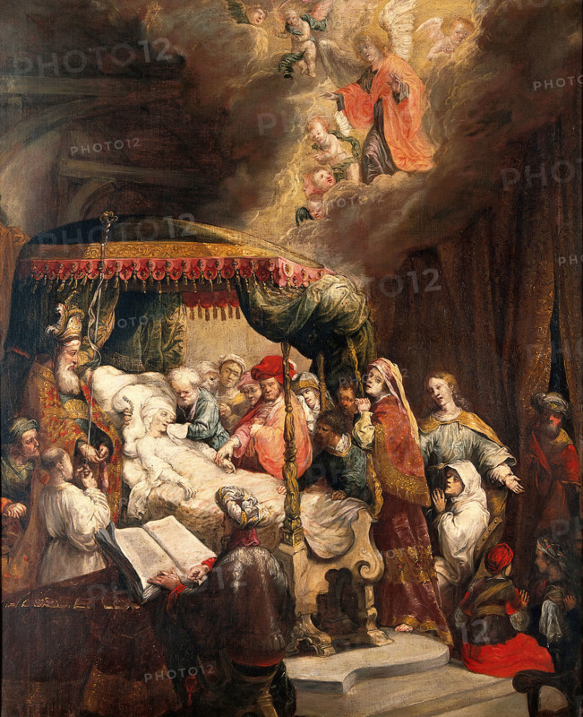 The dormition of the Virgin. Creator: Rembrandt Harmenszoon van Rijn, 1606-1669 (After).