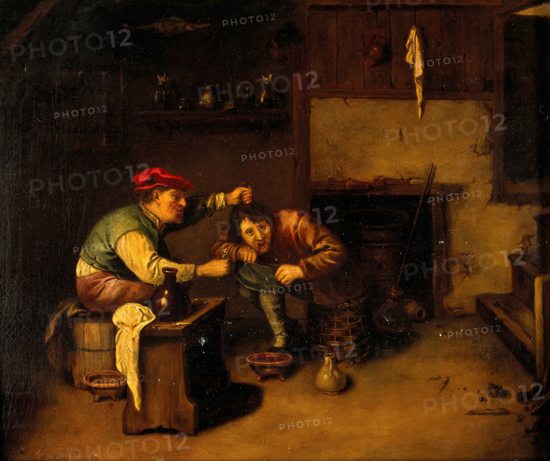 An operator extracting a tooth. Creator: Brouwer, Adriaen, 1605 or 1606-1638 (After)..