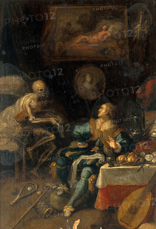 A voluptuary surprised by death, 1600-1699. Creator: Frans Francken II.