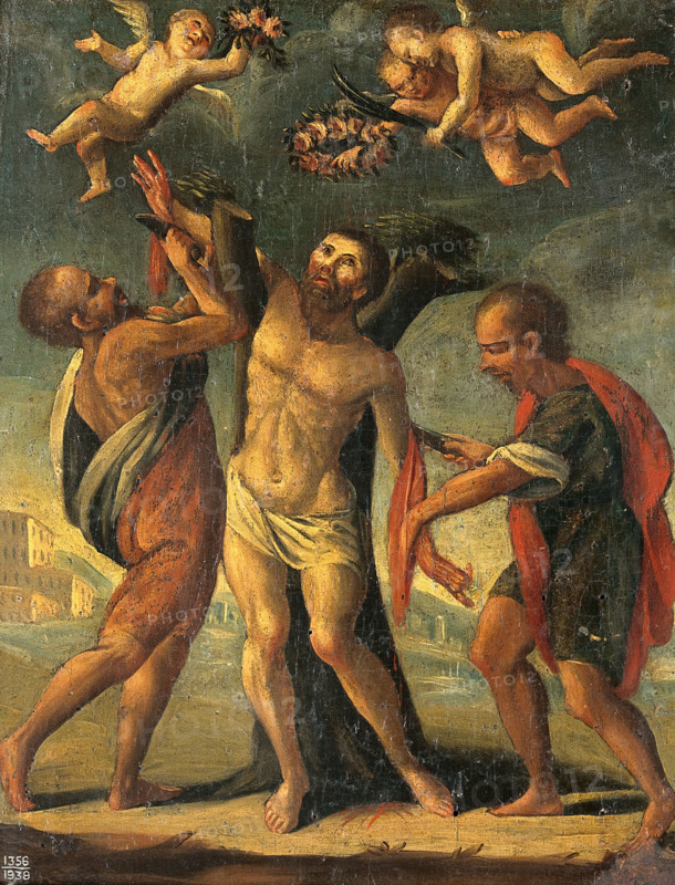 The flaying of St Bartholomew. Creator: Unknown.