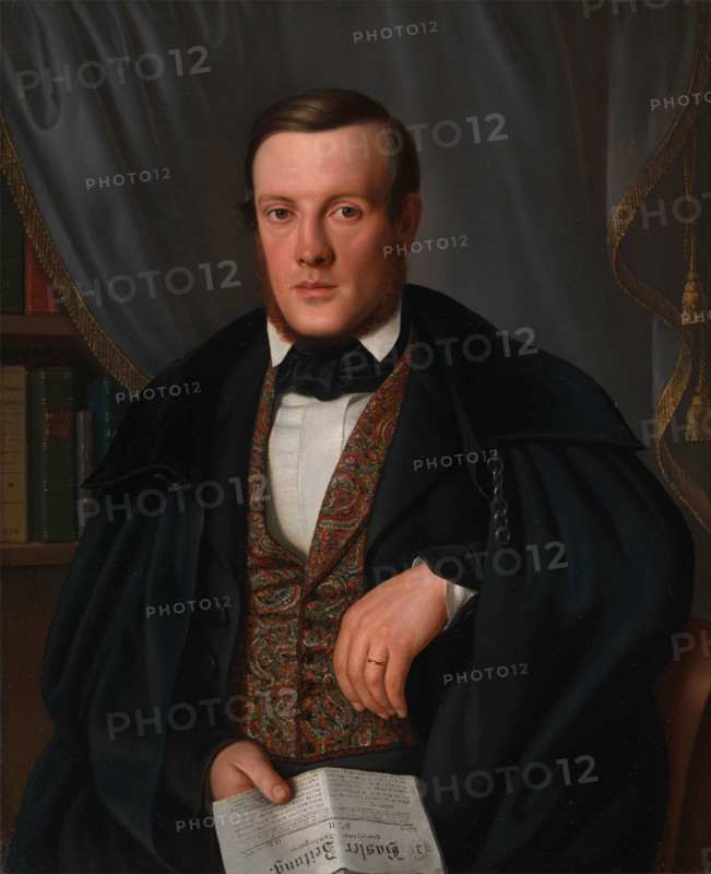 Louis (Ludwig) de Wette, physician of Basel, 1843. Creator: Amalia Jersing.
