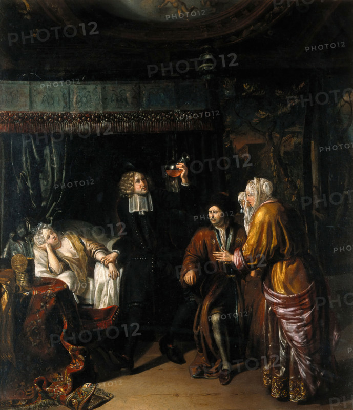 A physician at the bedside of a young woman, c1700. Creator: Matthys Naiveu.