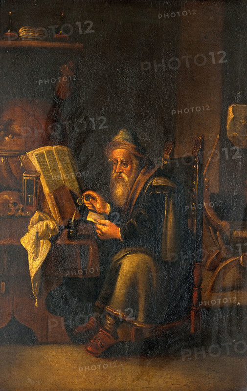 A philosopher reading, c1680s. Creator: Follower of David Teniers II.