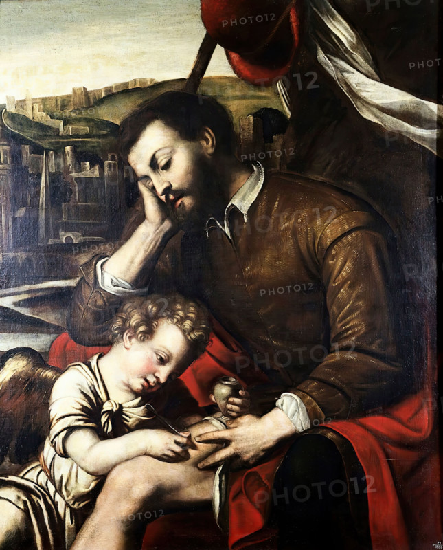 Saint Roch and the angel, 17th century. Creator: Unknown.