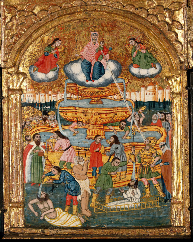 The fountain of life, and saints. Creator: Unknown.