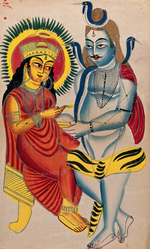 Shiva begging from Annapurna. Creator: Unknown.