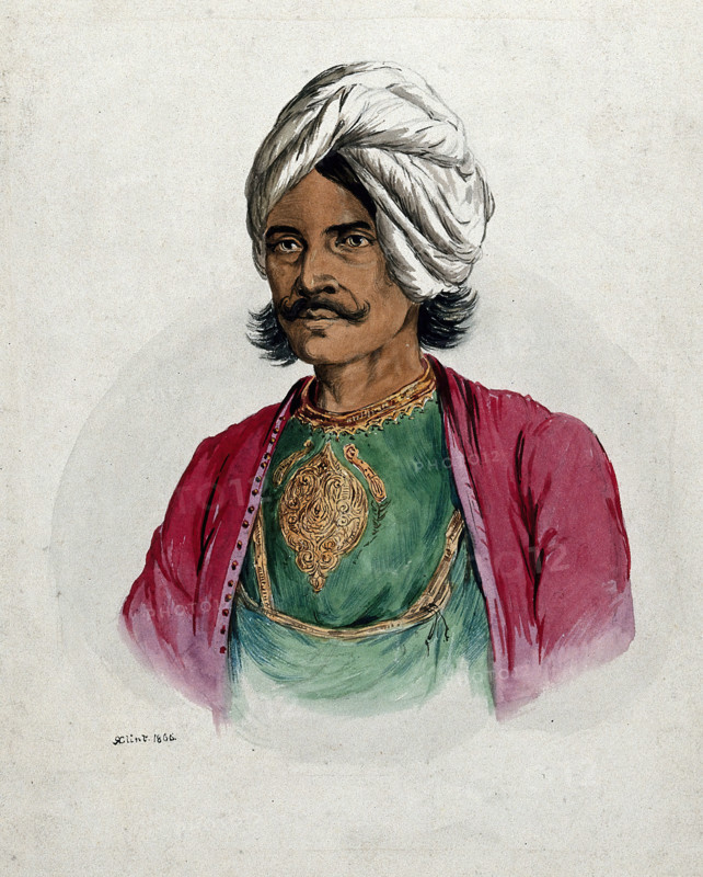 A nobleman (?) of Simla, 1866. Creator: R Clint.