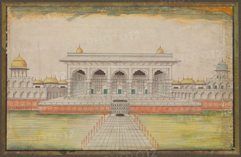 The Kass Mahal, part of the Red Fort at Agra, (between 1820 and 1829?). Creator: Unknown.