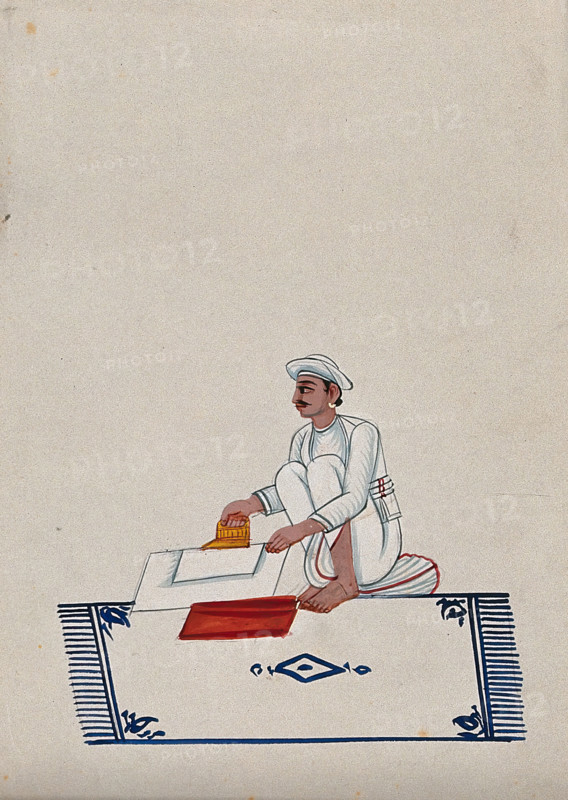 A servant ironing clothes, (between 1800 and 1899?). Creator: Unknown.