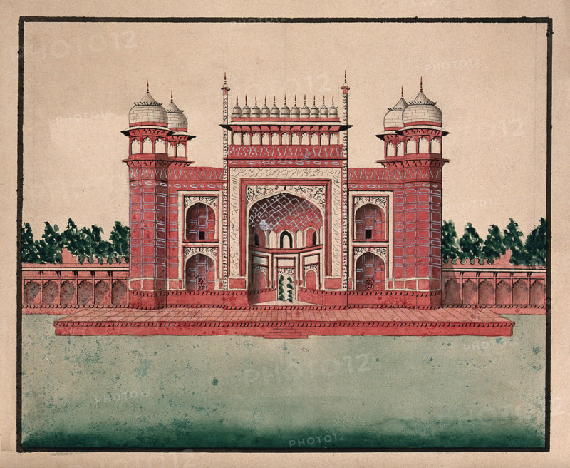 Fatehpur Sikri: Bulund Darwaza (?), (between 1800 and 1899?). Creator: Unknown.
