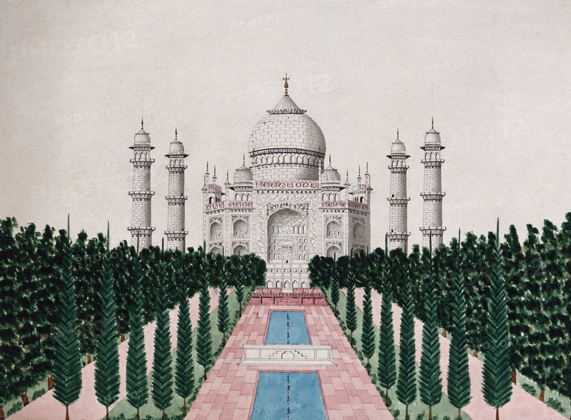 Agra: The Taj Mahal, (between 1800 and 1899?). Creator: Unknown.