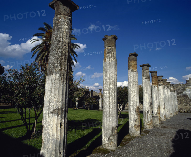 Second peristyle, House of the Faun, Pompeii, Italy, 2nd century BC, (2002). Creator: LTL.