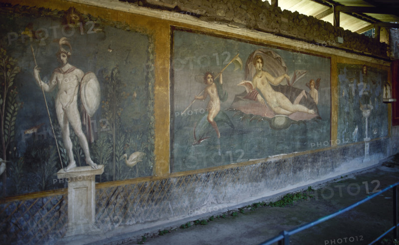 Fresco depicting Mars and Venus, Pompeii, Italy, 1st century AD, (2002). Creator: LTL.