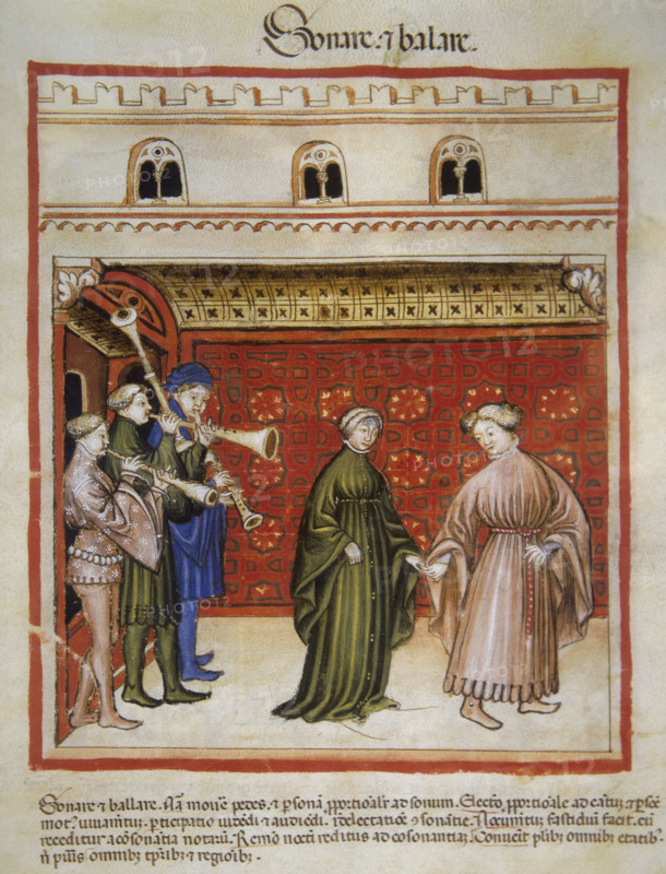 Music and dance, 14th century.  Creator: Unknown.