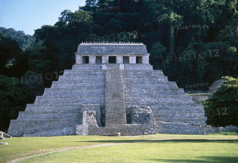 Temple of the Inscriptions, Palenque, Mexico, Mayan, 7th-8th centuries, 1998.  Creator: Unknown.