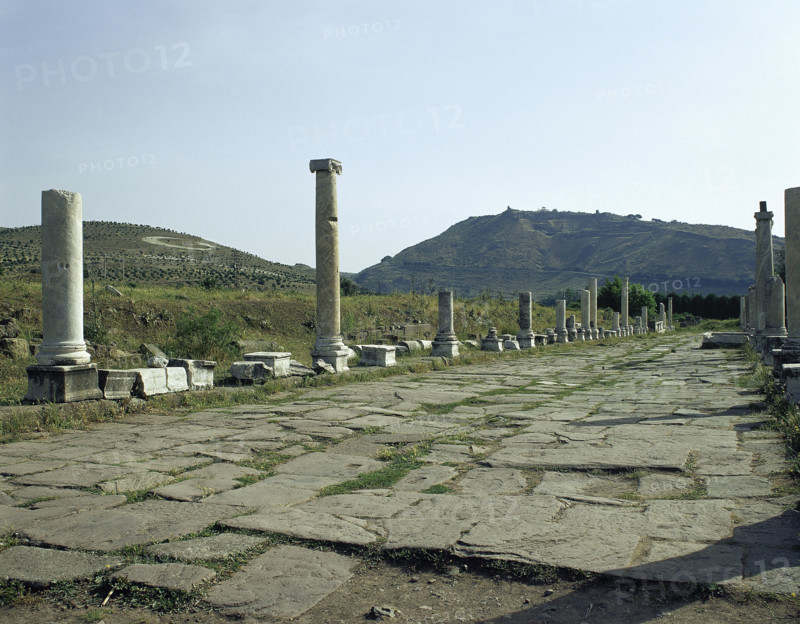 The Via Sacra (Sacred Way) from Pergamon to Asclepeium, Turkey, 1999. Creator: Unknown.