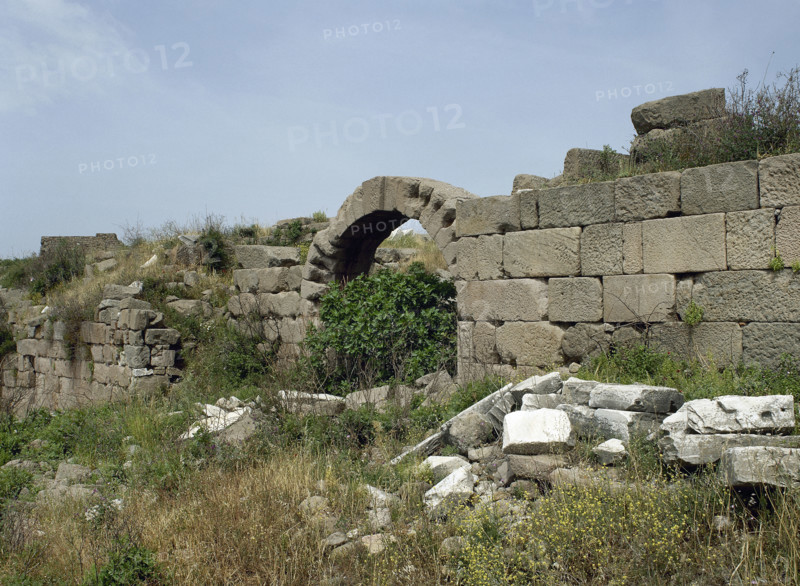 Walls, Acropolis area, Pergamon, Aeolis, Anatolia, Turkey, 1999. Creator: Unknown.