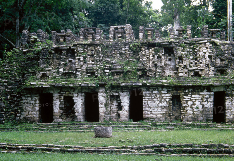 Temple of Labyrinth, Yaxchilan, Mexico, Late Classical Period, (1998). Creator: Unknown.