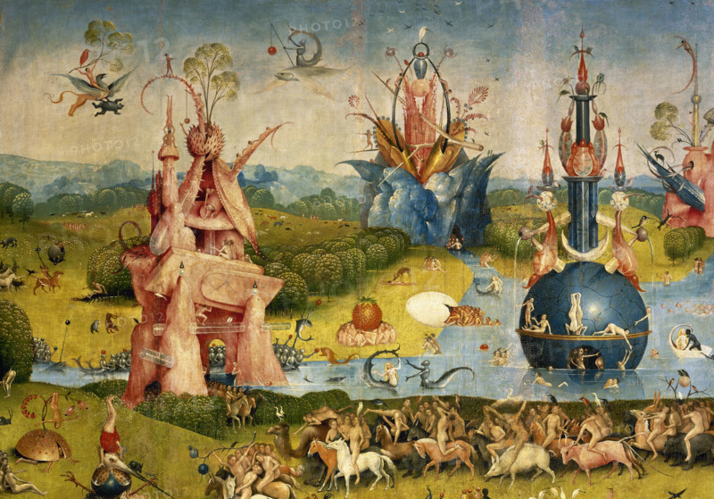 The Garden of Earthly Delights (triptych: central panel detail), 1500-1505.  Creator: Hieronymus Bosch.