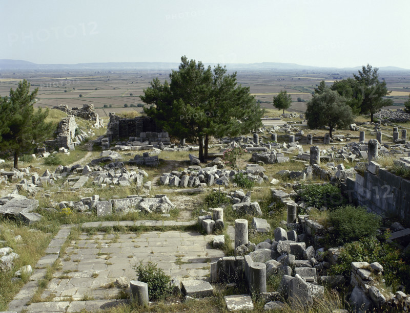 Ruins, Priene, Agora, Ionia, Anatolia, Turkey, 1999. Creator: Unknown.