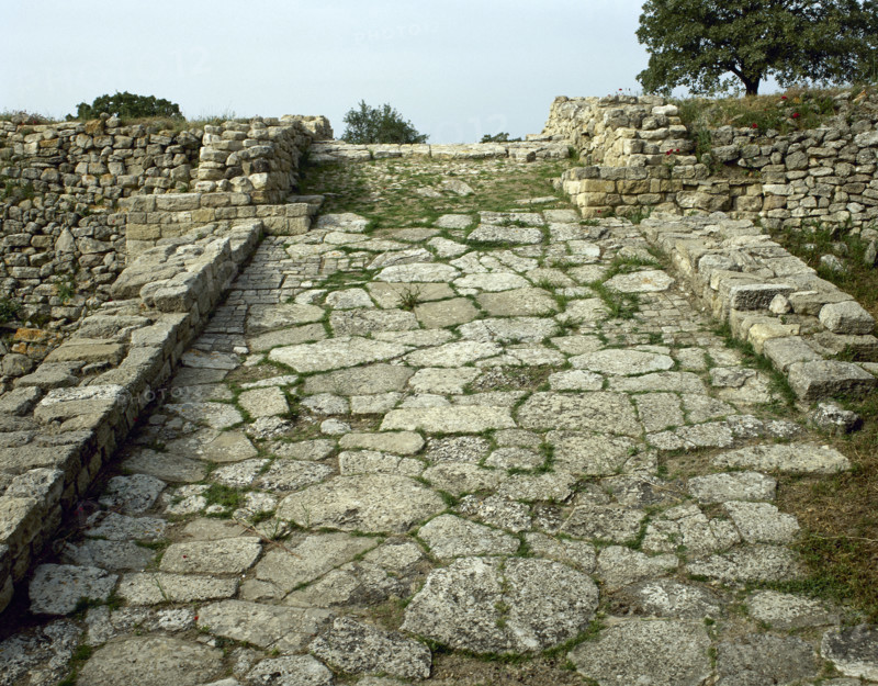 Ramp, Troy II stratum, Troy, Turkey, Bronze age, 2500-2300 BC (2000). Creator: Unknown.