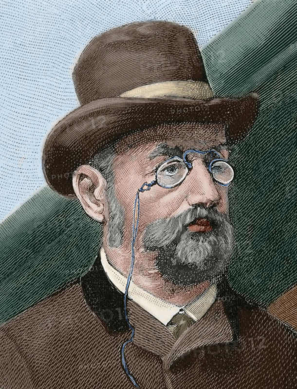 Emile Zola (1840-1902), French writer, 1890. Creator: Unknown.