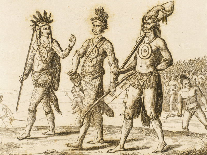 American Indians, 16th century (1841). Creator: Unknown.
